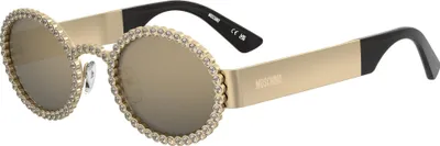 Image de Moschino MOS204/S ROSE GOLD/ GREY BRONZE MIRRORED 52/22/140 Lunettes de soleil pour femmes