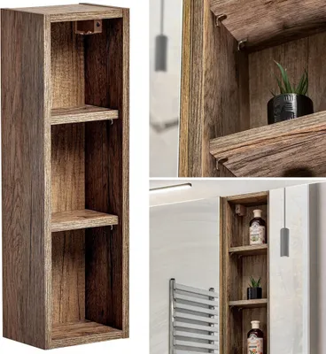Produktbild von Regal Hängeschrank PUEBLA-56 in Vintage Oak Nb., B/H/T ca. 20/65/15 cm