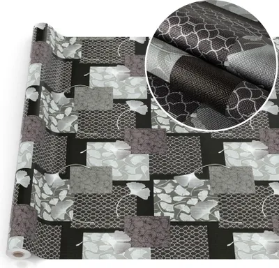 Produktbild von Tischdecke Wachstuch Premium Ornamente Schwarz Robust Wasserabweisend Breite 140 cm Länge 2000 cm