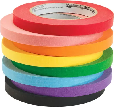Produktbild von Colorations Abdeckband Bastelset 8 Farben - Masking Tape für Kinder