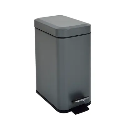 Image de SVITA STM5 Poubelle à pédale 5l incl. seau intérieur Couvercle Softclose Gris