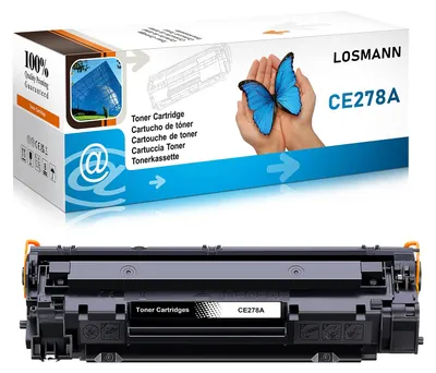 Immagine prodotto di LOSMANN, 1 cartuccia di toner compatibile per HP CE278A 78A, compatibile con le stampanti HP LaserJet Pro M1536DNF, M1537DNF, M1538DNF, M1539DNF, MFP P1566, P1600, P1606DN, P1607DN, P1608DN, P1609DN (1 nero)