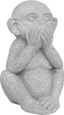 Produktbild von Atmosphera Gartenfigur Affe Gartenstatue grau