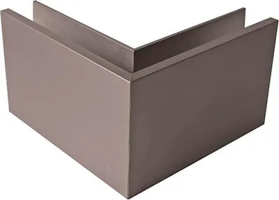 Produktbild von Economy Außenecke 219x219 für Bodenprofile Eco 0004 Eckteil, Edelstahl-Effekt