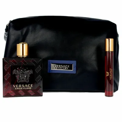 Zdjęcie produktu dla Versace Eros Flame Gift Set 100ml EDP + 10ml EDP + kosmetyczka