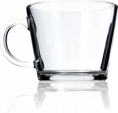 Image de Tasse en verre - Tasse à thé et à latte - 380 ml - Avec anse - Pour thé, café, jus, eau
