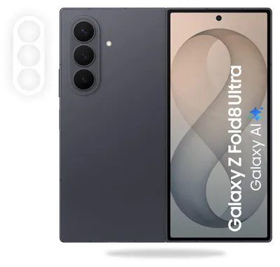 Produktbild von Displayschutzfolie für Samsung Galaxy Z Fold 8 Ultra, gehärtetes Panzerglas, Schutz für die Kameralinsen – kompatibel mit Hüllen