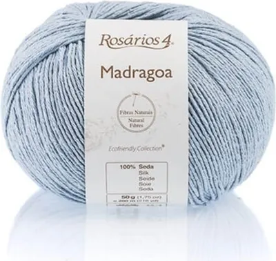Produktbild von Rosarios 4 Madragoa Seidegarn 19 BLAU 50G - Ideal für Sommerprojekte, Weich &