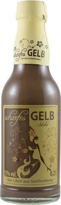 Produktbild von "scharfes GELB" Schoko (Likör / 0,2 l / 15 % vol.)