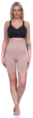 Produktbild von Damen Bauch-Weg-Effekt Formt Sofort Body Shaper Nahtlos Hohe Taille; Braun XL/XXL