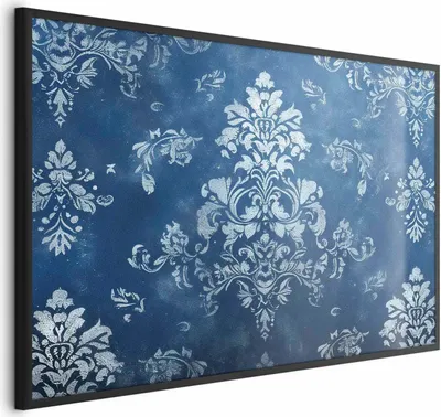 Produktbild von Posterpapier Poster - Retro Ornament in Worn Blues 30x21 cm Muster f-H-10009-ao-a