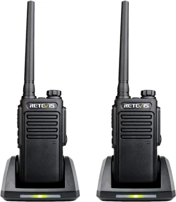 Produktbild von Retevis RT647 wasserdichte Walkie Talkies, IP67 Tragbares Funkgerät mit Long Range, Freisprecheinrichtung Walkie Talkie für Familienaktivitäten Camping (2 Stück, Schwarz)