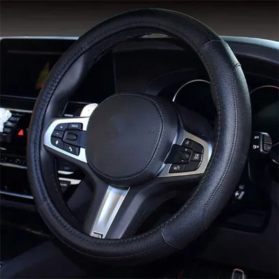 Obrázek produktu pro Potah na volant z mikrovlákna, 38 cm, odolný proti oděru a s protiskluzovou úpravou