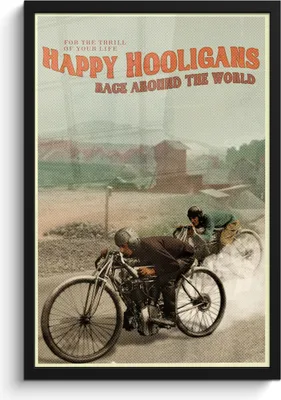 Produktbild von MuchoWow® MuchoWow® Gerahmtes Poster Mancave - Motorrad - Vintage - Zitat 40x60 cm - Poster mit zchwarzem Bilderrahmen - Papierdruck - Wandbilder