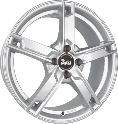 Produktbild von 17 Zoll MAM W4 4x108 ET20 Alufelgen SILVER PAINTED