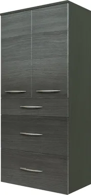 Produktbild von Bad Midischrank Florida 60 cm in Eiche Rauchsilber Nachbildung
