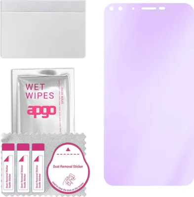 Produktbild von apgo Hybrid Schutzglas, kompatibel mit Kruger&Matz Move 7, Anti-Blue, 9H Härte, toller Ersatz für Hartglas, kratzfester Displayschutzglas, Displayschutz, Full Glue