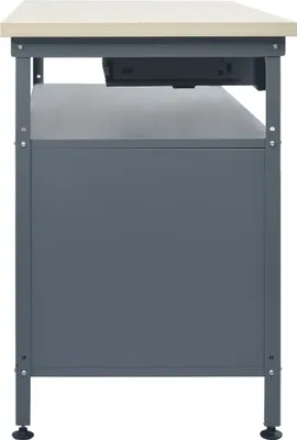 Produktbild von Langlebige Werkbank Schwarz 120x60x85cm Stahl - Möbel251808 - Werkbänke