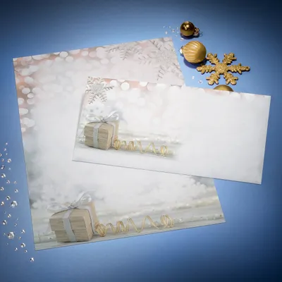 Produktbild von SIGEL DP135 chts-Motiv-Papier, Christmas Surprise, Feinpapier (Ink/Laser/Copy), 90 g, A4, 100 BL