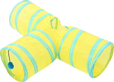 Produktbild von Faltbare 3-Wege-Katze spielen Tunnel Spielzeug Indoor Outdoor Haustier interaktive Ausbildung Spielzeug 02#