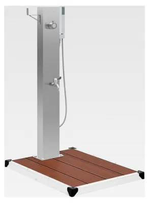 Produktbild von Gartendusche mit Bodenelement für Pool und Außenbereich