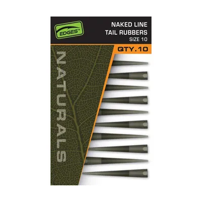 Produktbild von Fox Edges Naturals Naked Line Tail Rubbers Size 10 - 10 Tubes