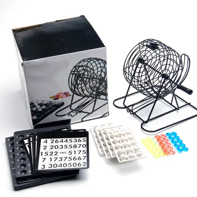 Image de Cage de jeu de cartes en métal Cage de jeu avec 75 boules pour KTV Party