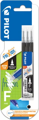 Produktbild von PILOT FriXion Ersatzmine Ball 0,5mm schwarz 3 Stück Blister