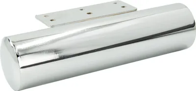 A single furniture leg with a mounting plate.