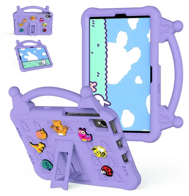 Obrázek produktu pro Dětské pouzdro pro Samsung Galaxy Tab S6 Lite P610/P613/P615/P619 nárazuvzdorné EVA pouzdro s rukojetí a funkcí stojánku Fialová