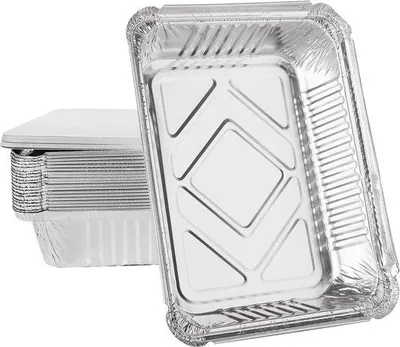 Produktbild von Famanu Aluschalen 1000 ml mit Deckel - 50 Stück
