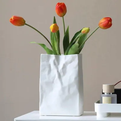 Produktbild von Famanu Keramische Vase 19,8 cm - Minimalistische Boho-Dekoration