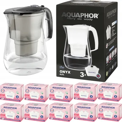 Zdjęcie produktu dla Dzbanek filtrujący Aquaphor Onyx + 10 darmowych wkładów magnezowych Mg