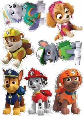 Produktbild von Essbar Paw Patrol Zuckermasse Fondant Tortenaufleger Torte Tortenbild Premium 0,6mm (PP02)