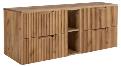 Produktbild von Badezimmerschrank, Craft-Eiche, 180 ( 2 x 80 + 20) x 58,6 x 46 cm