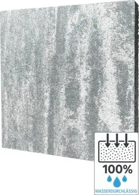 Produktbild von Beton Terrassenplatte MEGADRAIN Pietra di Luna hellgrau-meliert wasserdurchlässig 50 cm x 50 cm x 4 cm