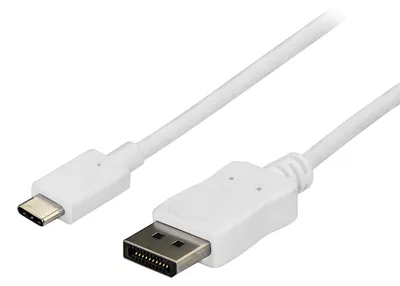 Obrázok produktu pre StarTech.com CDP2DPMM6W, 1,8 m, USB Typ-C, DisplayPort, Samec, Samec, Priamy