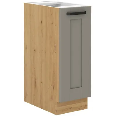 Immagine prodotto di Mobile estraibile LAILI - larghezza 30 cm, grigio chiaro / rovere artigianale