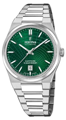 Produktbild von Festina Herrenuhr Swiss Made Armbanduhr Edelstahl silber UF20083/3