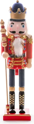 Immagine prodotto di Figurina MagicHome Natale Woodeco, 38 cm, schiaccianoci con , legno