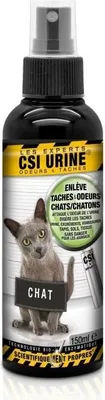 Immagine prodotto di CSI URINE Spray per gatti e gattini, 150 ml, elimina gli odori, controlla gli odori, enzimi naturali e microrganismi