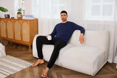 Herren Baumwoll Lange Pyjama Set aus 100% Baumwolle, Ansicht 2 von 7