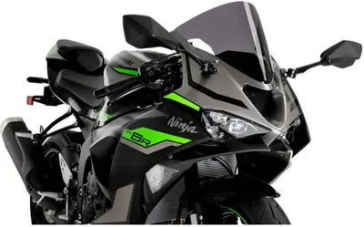 Obrázok produktu pre PUIG r-racer tmavé dymové čelné sklo pre Kawasaki zx-6r ninja