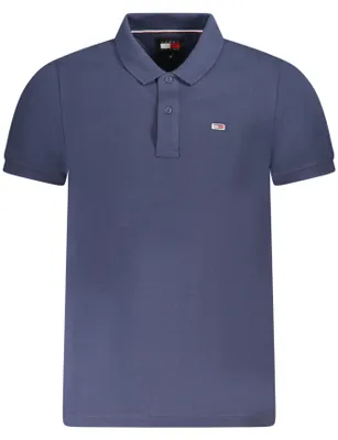 Produktbild von TOMMY HILFIGER Herren-Poloshirt mit kurzen Ärmeln, blau