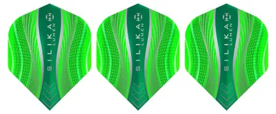 Produktbild von Harrows - Dart Flights "Silica Lumen" 3er-Pack PP4727 (Einheitsgröße) (Grün)