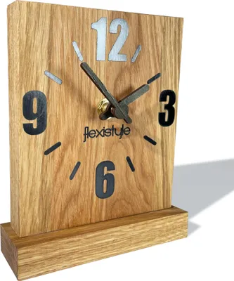 Produktbild von Modern standuhr tischuhr klein aus Holz Eiche Wohnzimmer Badezimmer Uhr Holz tischuhren holzuhr Tisch Uhr tischuhr modern standuhr Clock