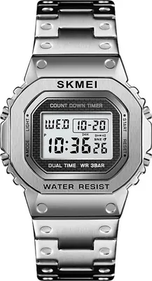 Image de Montre SKMEI NE-23809 Argenté pour Homme - Élégante et Résistante KP23809