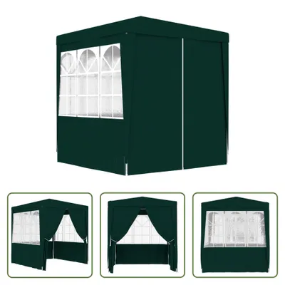 Immagine prodotto di The Living Store tenda professionale per feste con pareti laterali 2×2 m verde 90 g/m²