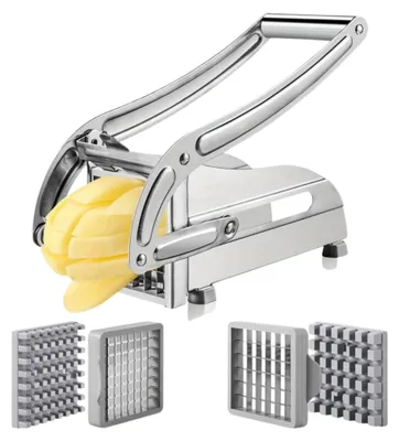 Imagen del producto de Rebanadora de verduras de acero inoxidable, manual, compacta, para la cocina