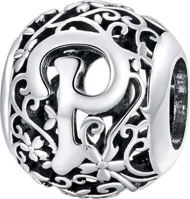 Image de Pendentif Pandora avec la lettre P (Trusky)